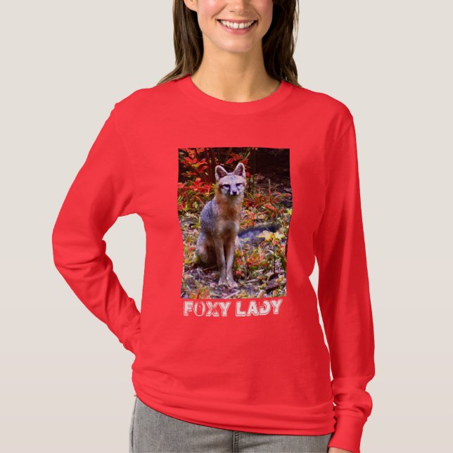 RÄVAKTIG DAM T SHIRT (Framsida)