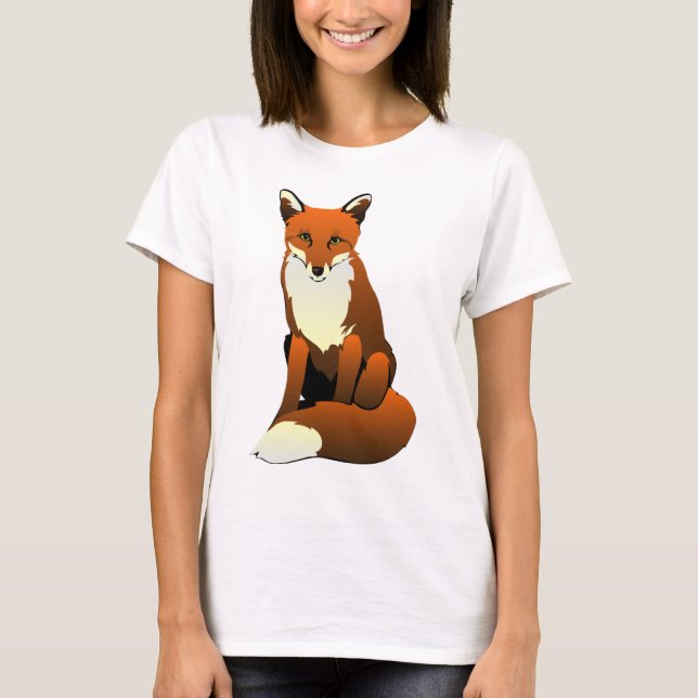 Rävaktig dam t shirt (Framsida)