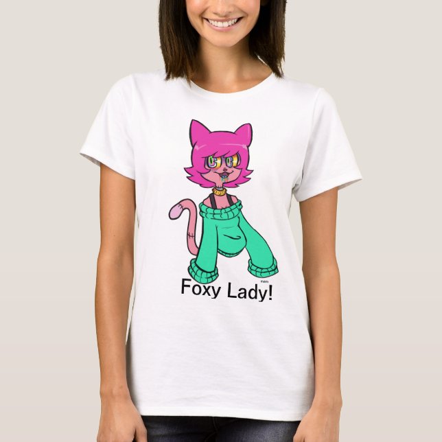 Rävaktig dam tee shirt (Framsida)