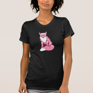 Rävaktig höftdam skjorta för utslagsplats t-shirt