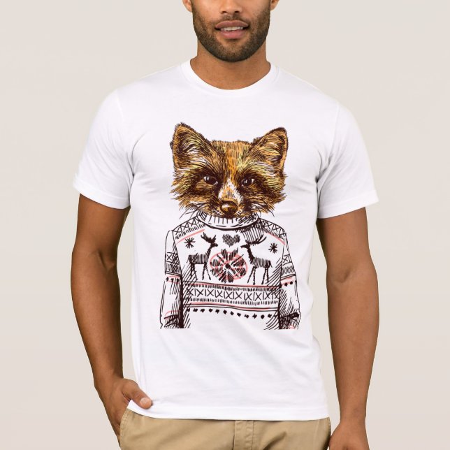 Rävaktig påkläddräv t shirt (Framsida)
