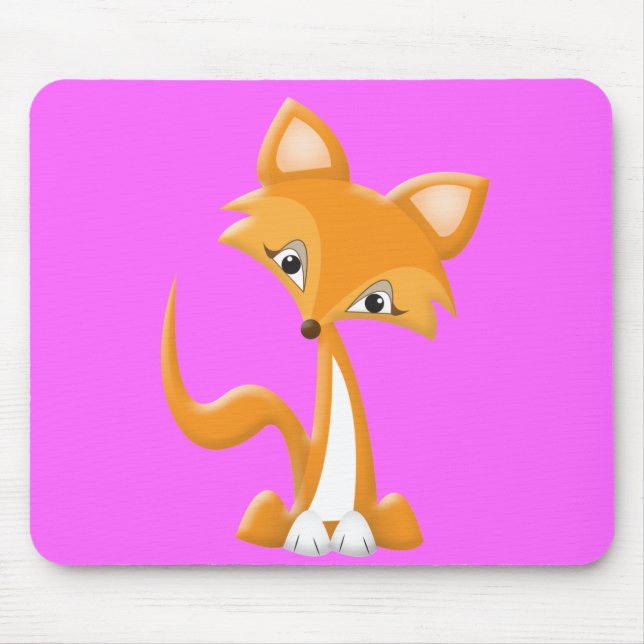 Rävaktig räv för tecknad musmatta (Framsidan)
