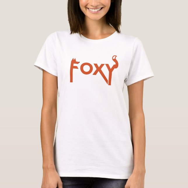 Rävaktig T-tröja Tee Shirt (Framsida)