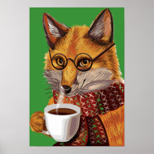 Rävaktig Tea Time Poster