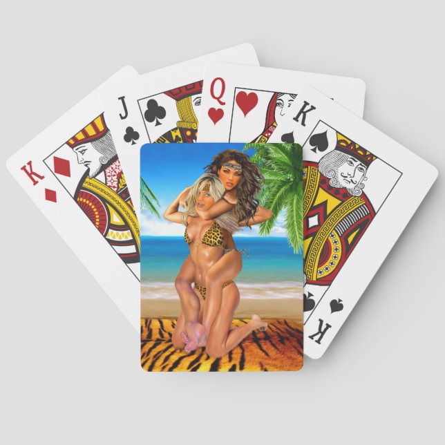 Rävaktiga djungelbrottare kortlek (Baksidan)