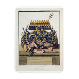 Ravana, demon kung från Ceylon, från "Voyage aux I Magnet