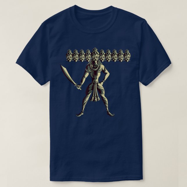 Ravana Hindu Hinduism God Demon  T Shirt (Design framsida)