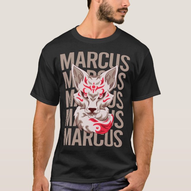 Rävansikte - Marcus Namn T Shirt (Framsida)
