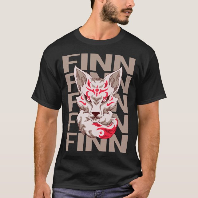 Rävansikte - Namn Finn T Shirt (Framsida)