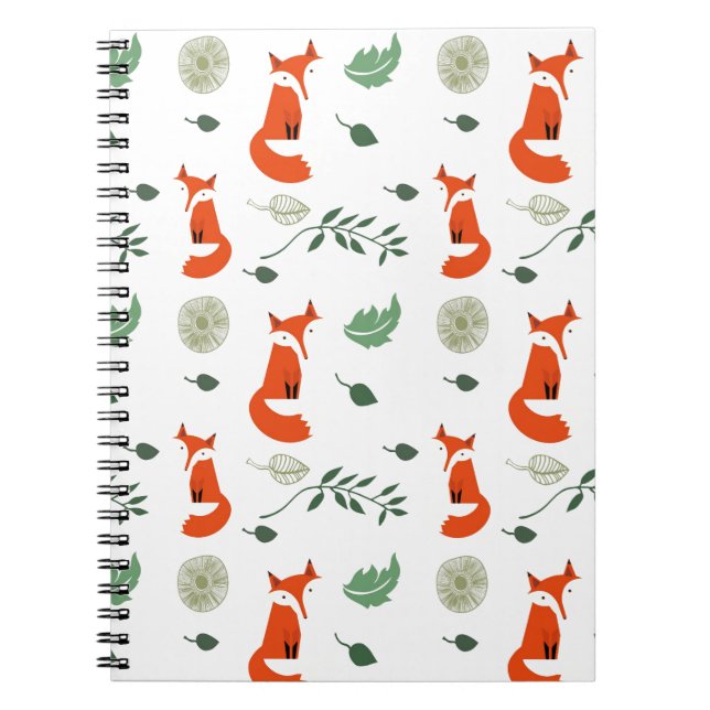 Rävar Anteckningsbok Med Spiral (Framsidan)