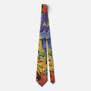 Rävar i skogen II av Franz Marc, Vintage Art Slips