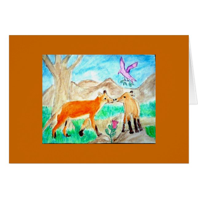 rävar OBS kort (Framsidan Horizontal)