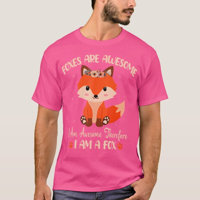 Rävar Rävar Är Underbara Söta Rävar Flickor Pojkar T Shirt (Framsida)