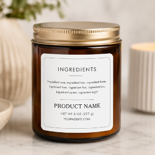 Råvaror Produkt Minimalistisk Etikett