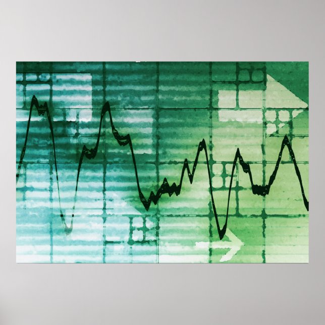 Råvaruhandel och Pris Analysis News Art Poster (Framsidan)