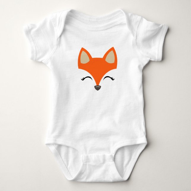RävBodysuit för baby T-shirt (Framsida)