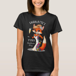 Rävbrud att bli | Foxy Sängkammarparty Svart T Shirt