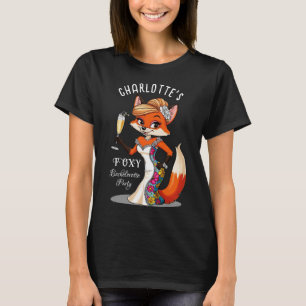 Rävbrud att bli Foxy sängkammarparty Svart T Shirt