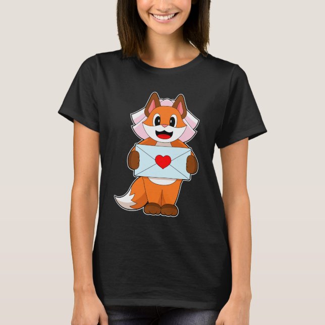 Rävbrudens bröllopsbrev t shirt (Framsida)