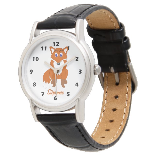 Rävdesign Armbandsur (Vinklad)