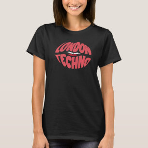 Rave Acid House Kiss Läppar London Techno T Shirt