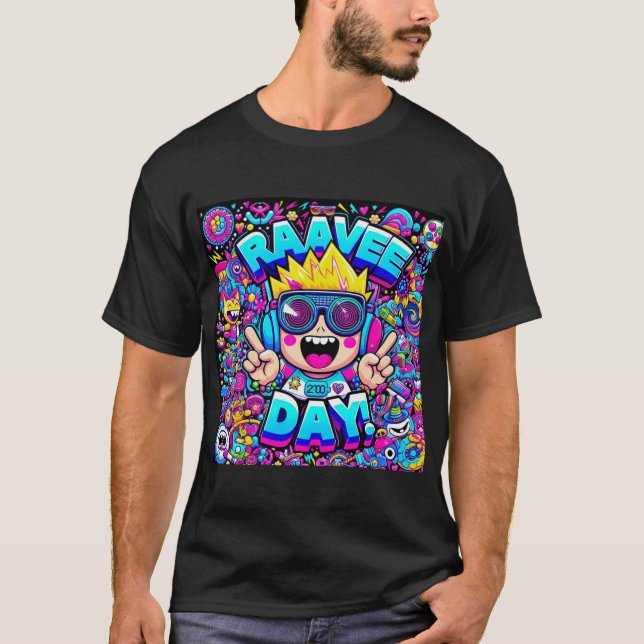 Rave Day! - Kandi Kid T Shirt (Framsida)