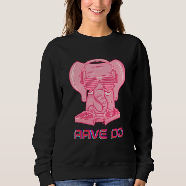 Rave Dj Edm Musik Festival Rave T Shirt (Framsida)