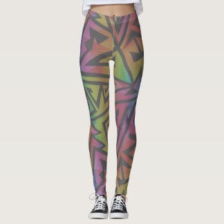Rave EDM Rainbow Grått Leggings