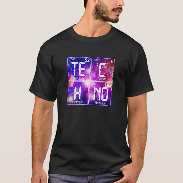 Rave EDM Trance Goa Music Festival TECHNO Manar &  T Shirt (Framsida)