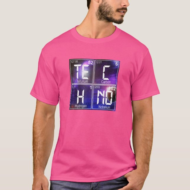 Rave EDM Trance Goa Music Festival TECHNO Manar &  T Shirt (Framsida)