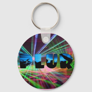 Rave Flash PLUR Nyckelring