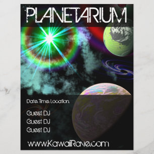 Rave Flyers (Rave Flyers) för planetarium-Anpassni