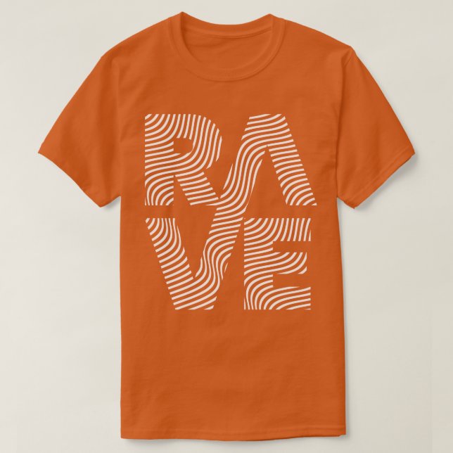 Rave Linjer-design T Shirt (Design framsida)