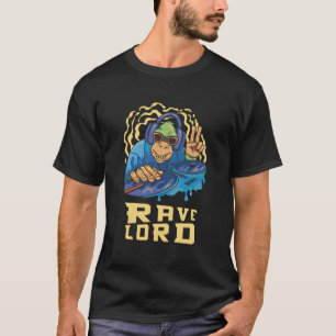 Rave Lord Ape Funny Edm Music Rave Techno Party T Shirt