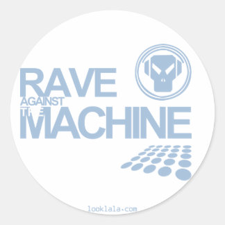 Rave Maskin Runt Klistermärke