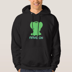 Rave On Edm Musik Festival Rave Hoodie