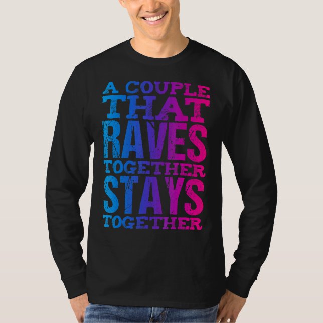 Rave par Matching Edm Dance Music festival Resa T Shirt (Framsida)