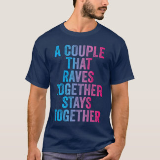 Rave-par Matching EDM-dansmusik Festivalrippy T Shirt