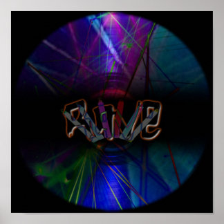Rave-Poster Poster