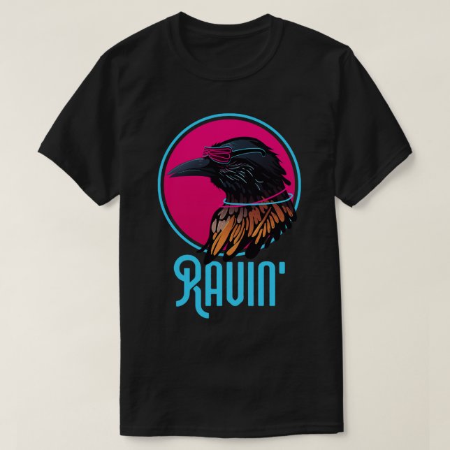 Rave Raven Wingspan Bird Watching T Shirt (Design framsida)