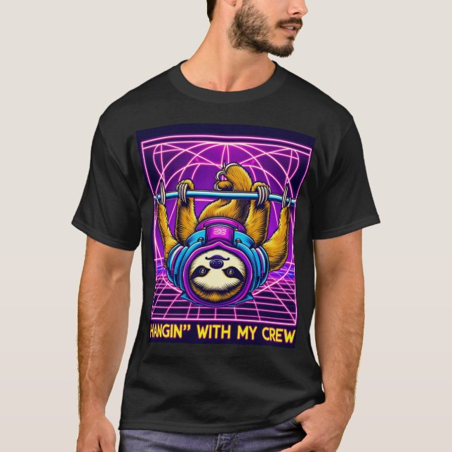 Rave Sloth - Laser Dov T Shirt (Framsida)