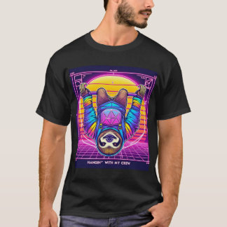 Rave Sloth - Synthwave T Shirt