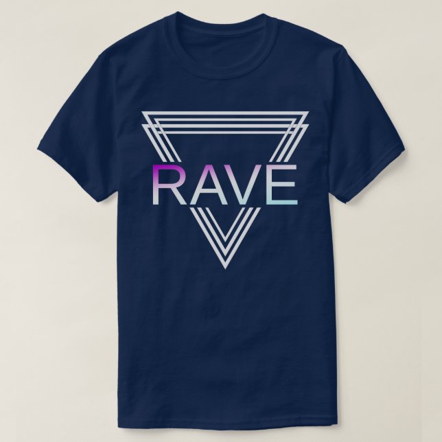 Rave Techno House Party EDM Festival Goa Electro 4 T Shirt (Design framsida)
