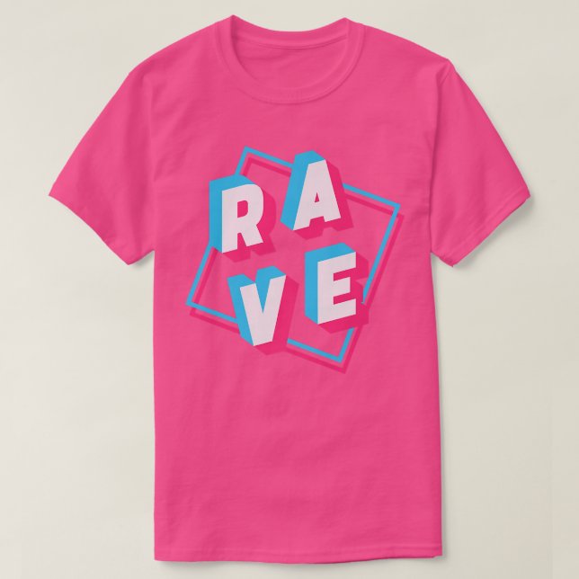 Rave Techno Music  T Shirt (Design framsida)