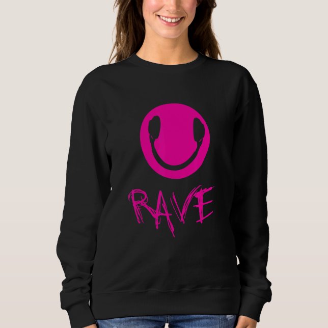Rave Techno Raver T Shirt (Framsida)