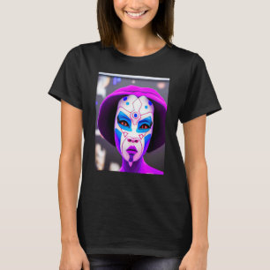 Ravefest Psykedelisk EDM Trance Klubb DJ Neon 3 T Shirt