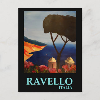 Ravello Salerno Italien View of Amalfi Kusten Vykort