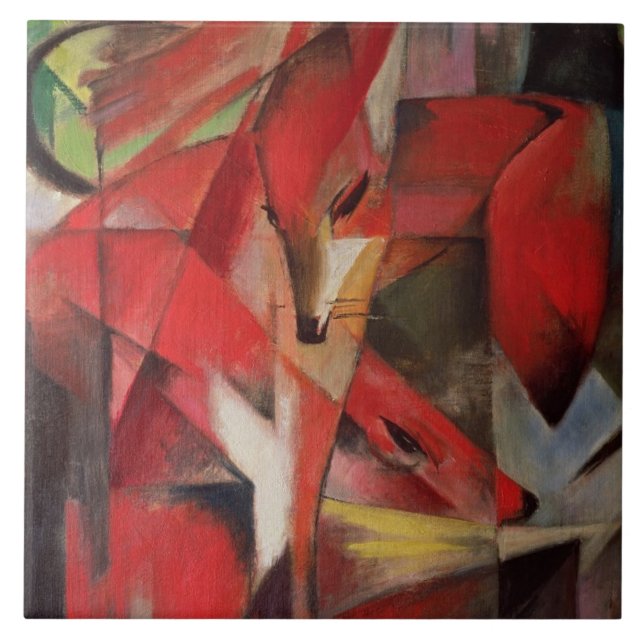 Räven, 1913 kakelplatta (Framsidan)