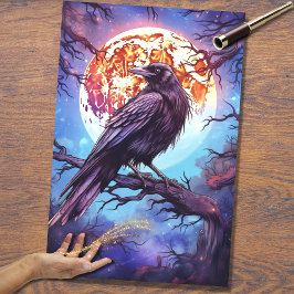 Raven 3 Halloween Decoupage Papper