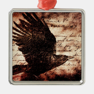 Raven 7 julgransprydnad metall